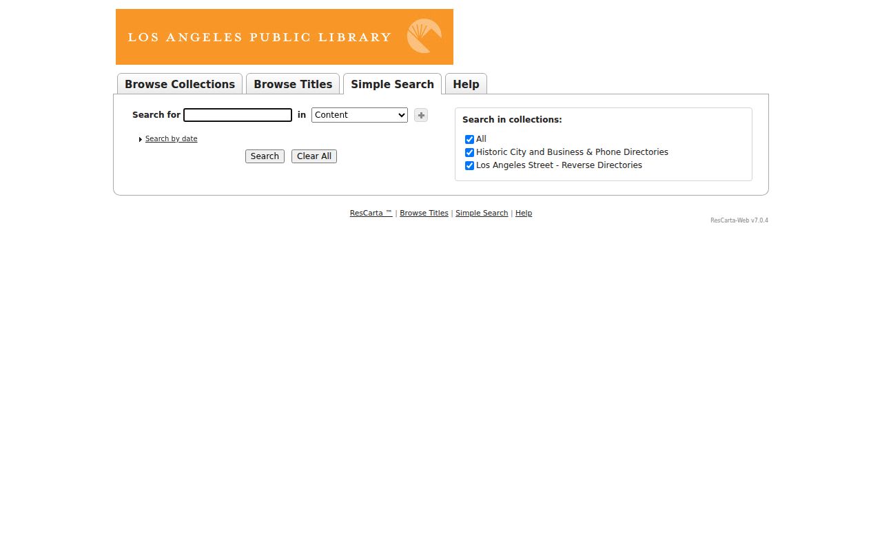 Lakewood city directory historic search collection