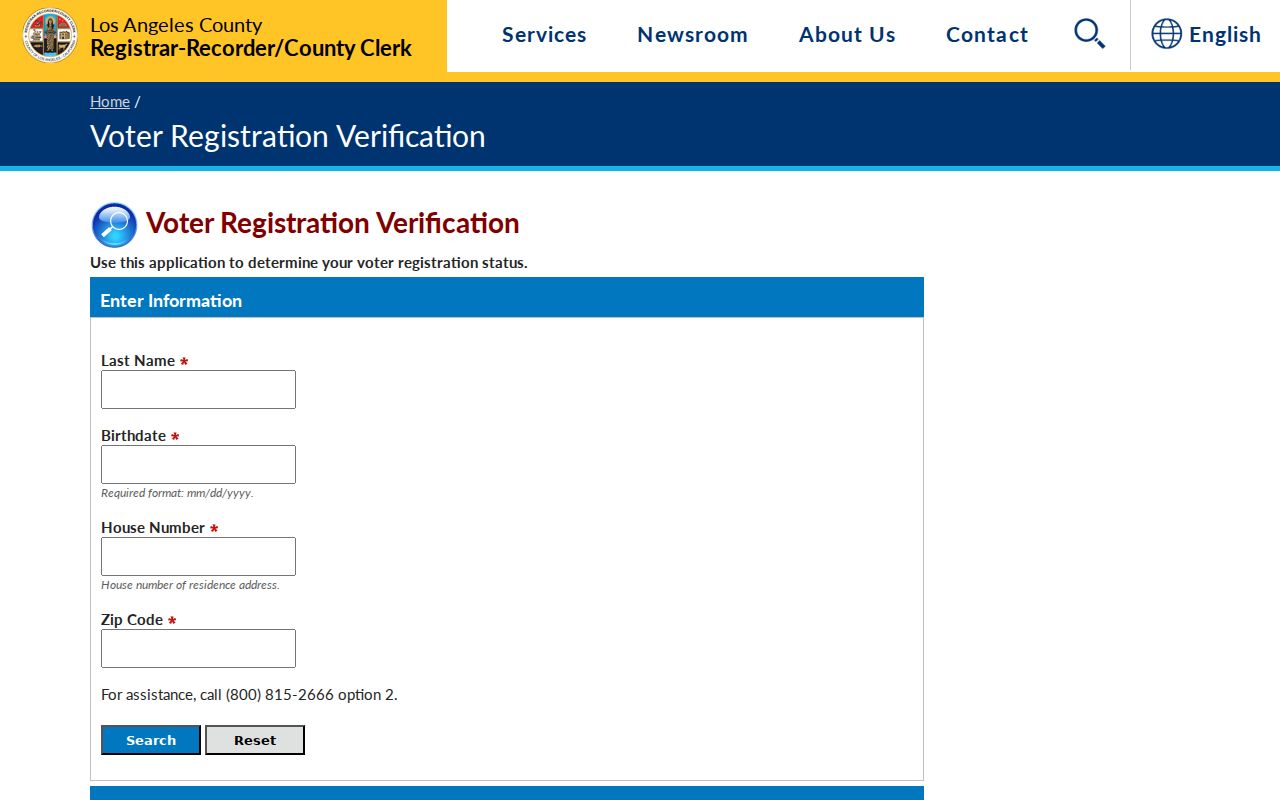 Lakewood resident lookup voter registration status form
