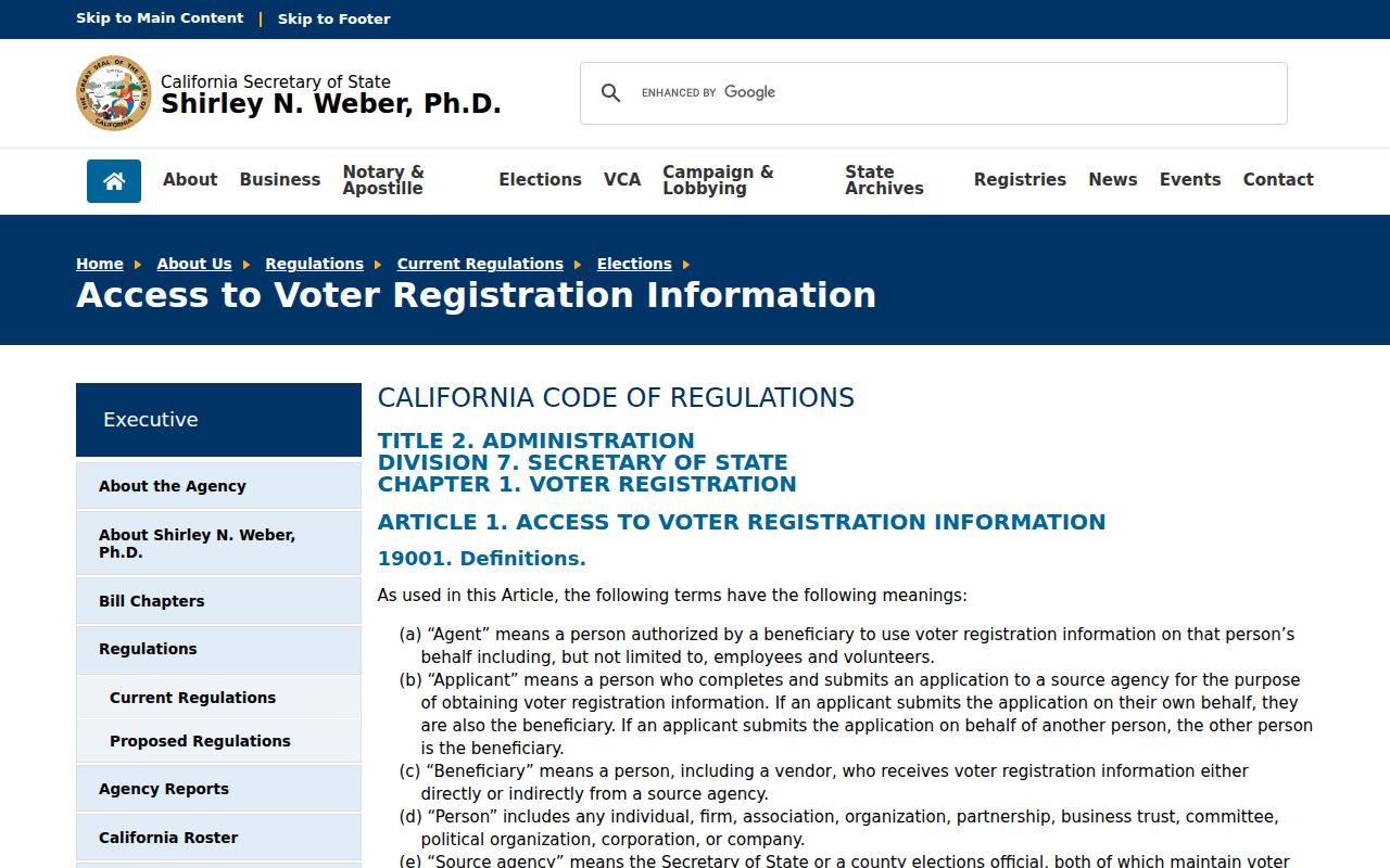 Lakewood ZIP code directory voter access rules